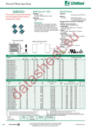 SMD1812P010TSA datasheet  